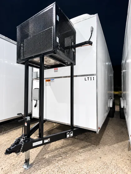 Supplied reference image labelled 12ft refrigerated trailer refrigeration unit.
